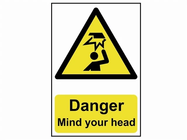 Scan SCA1150 Danger Mind Your Head - PVC Sign 200 x 300mm