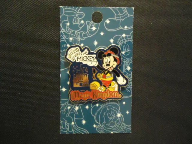 Disney Wdw Around Our World With Mickey Magic Kingdom Pin On Card Le 1500