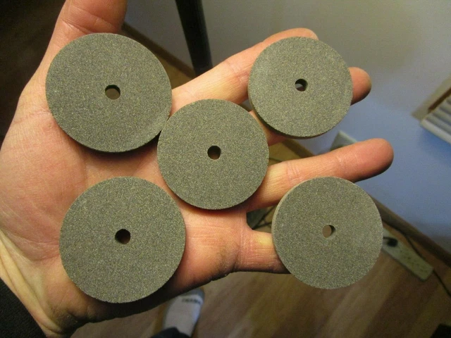 5 NOS Carborundum DA80K6V10 2" X 1/4" X 1/4" Diamond & Aluminum Grinding Wheels