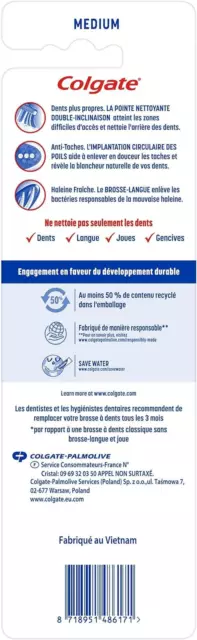 - Brosse À Dents Triple Action Medium - Manche Avec 35% De Plastique Recyclé - P 3