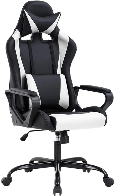 Gaming Cheap Desk Task PU Leather Executive Lumbar Support Headrest Swivel Rolli