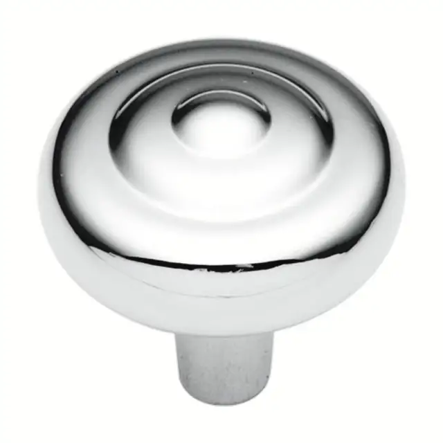 P206-26 Polished Chrome (Silver) 1 1/8" Round Cabinet Knob Pulls Hickory Eclipse