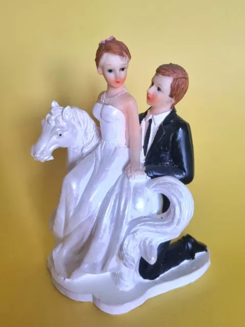 Statue Horse Decor Wedding Bride Groom Topper Souvenir Just Married Sale