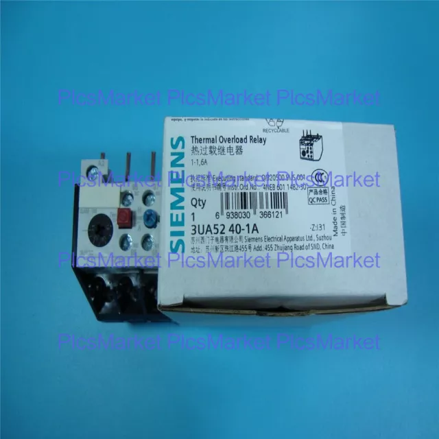 1PC New Siemens Thermal Overload Relay 3UA5240-1A 1-1.6A