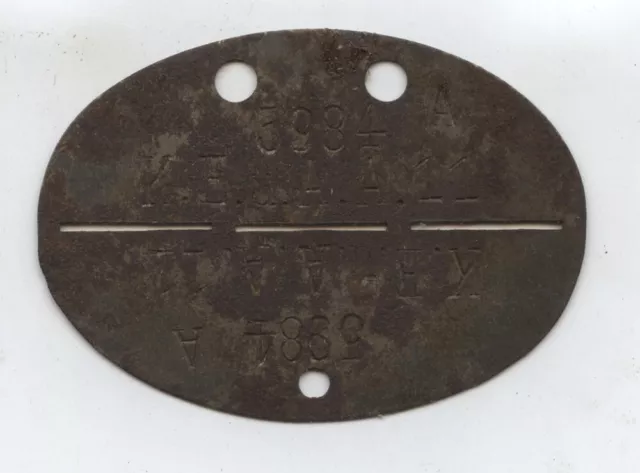 R341 Wehrmacht dog tag marchio di riconoscimento originale Kraftfahr EuA abtl. 11