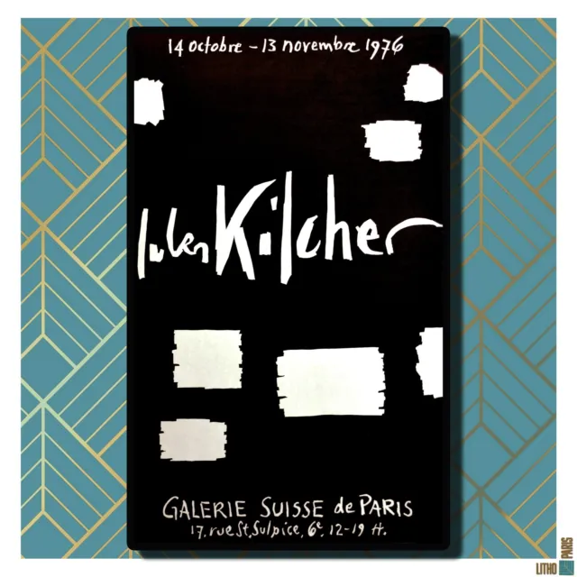 Jules Kilcher /1976 / Affiche originale / Paris / Déco / Design / Vintage/ ART