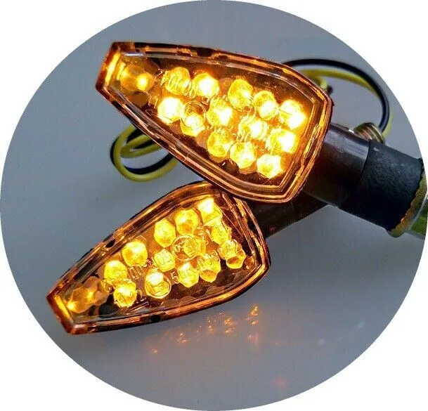 1 Paar Motorrad 6V Volt soft flexible mini Led Blinker