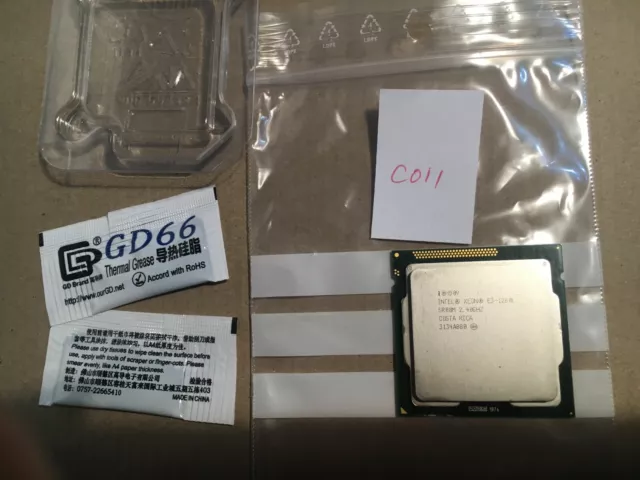 Intel Xeon E3-1260L 2.4-3.3 GHz de 4C/8T LGA1155 CPU Procesador C011 usado