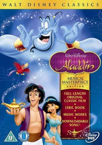 Aladdin DVD (2008) Ron Clements, Musker (DIR) cert U FREE Shipping, Save £s