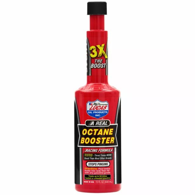 2 x additif carburant booster d'octane huile Lucas 15 oz