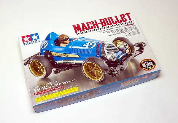 TAMIYA 18091 Model Mini 4WD Racing Car 1/32 Scale 4WD Mach-Bullet VS Chassis