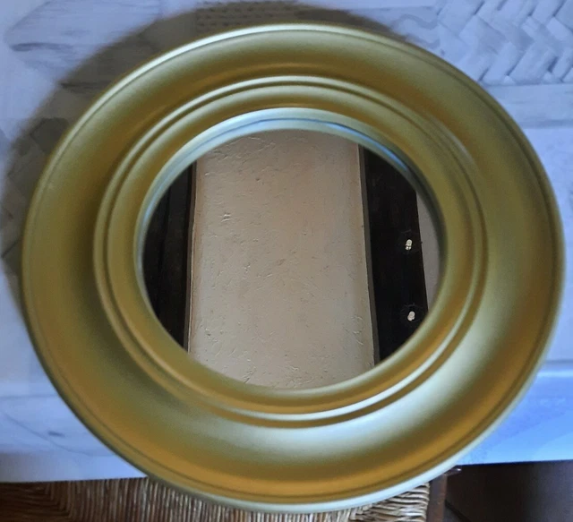 Miroir mural rond en cristal de sélénite : cadre en pierres