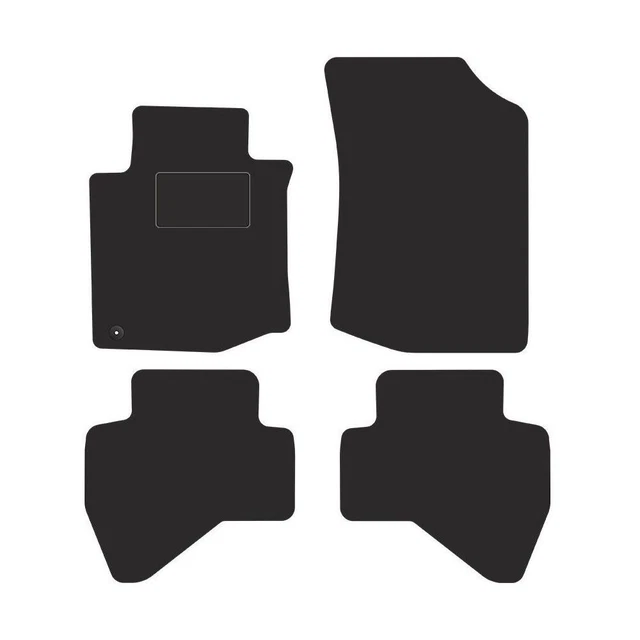 Set Di 4 Tappetini Auto In Velluto Per Chrysler 300C I (2005-2011) – Su Misura, Antiscivolo, Con Rinforzo Sul Tappetino Guida – Colore Nero, Finitura Premium MOTOLUX