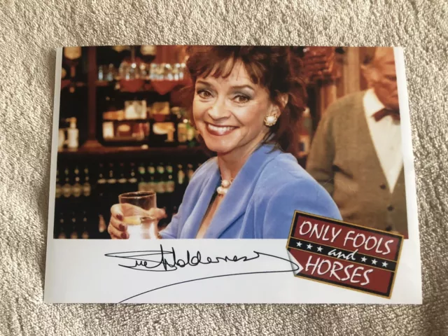 SUE HOLDERNESS (ONLY FOOLS & HORSES) PRESIGNED PHOTO- 7x5”