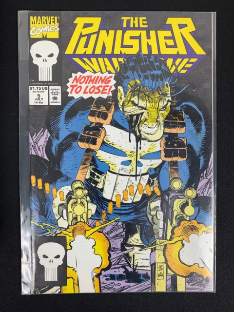 Punisher War Zone #5  Marvel Comics 1992 Vf/Nm Newsstand