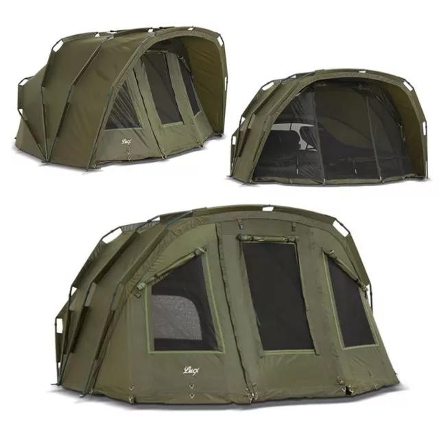 Tienda de pesca Lucx® 1 2 3 hombres tienda de carpas Carp Dome tienda de pesca 2 hombres Bivvy Tiger