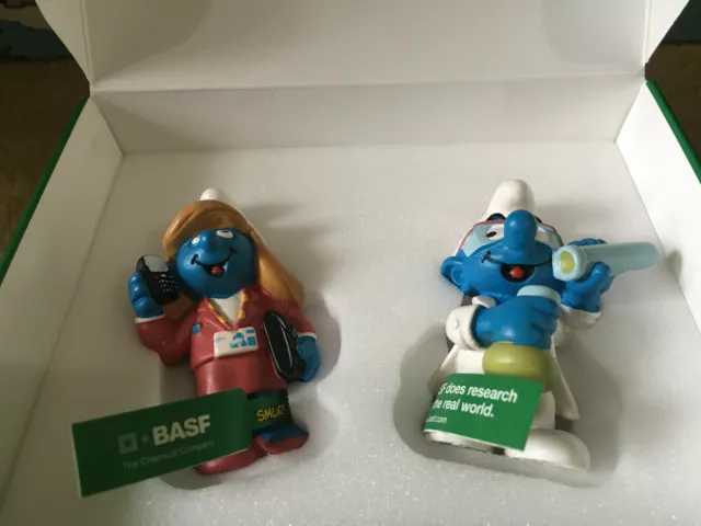 Basf  Werbe Schlumpf Dr. Dinch Hexalotte Schlümpfe Smurfs Schlumpfine  Pitufina