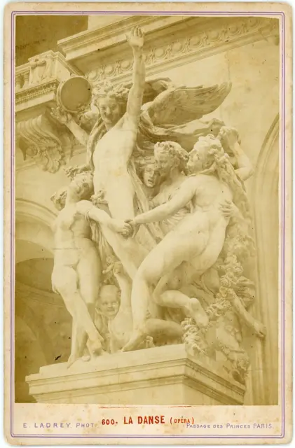 France, Paris, Statue de l Opéra, La Danse, ca.1880, vintage albumen print  vint