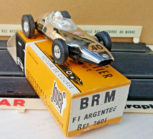 Circuit Routier Voiture Jouef 1975 - 2 Poignées Orange/rouge, Référence 3880 - Occasion