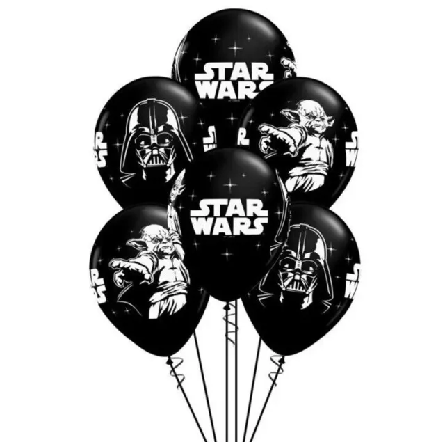 12 Star Wars Balloons Birthday Party Decorations 12" Helium Air Latex Jedi Yoda 2