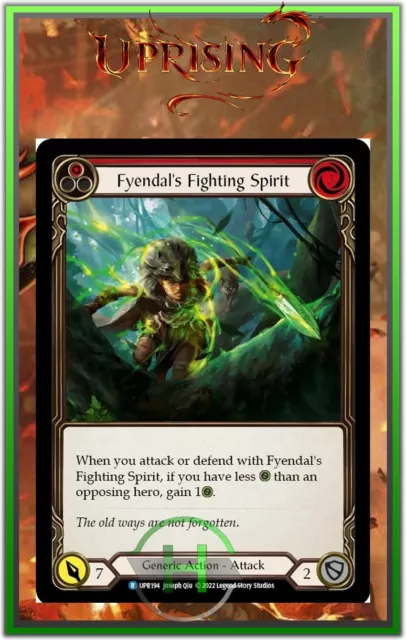 Fyendal's Fighting Spirit Red- FAB:Uprising - UPR194 - Carte Officielle Anglaise