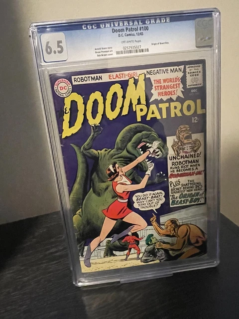 Doom Patrol #100 DC Comic Origin Of Beast Boy CGC 6.5 🔥 RARE