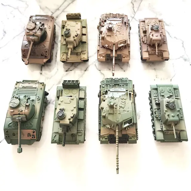 8x 1:72 Scale Tank Model Vehicle Tank Model Toy Educational Toys 4D Tank Puzzle