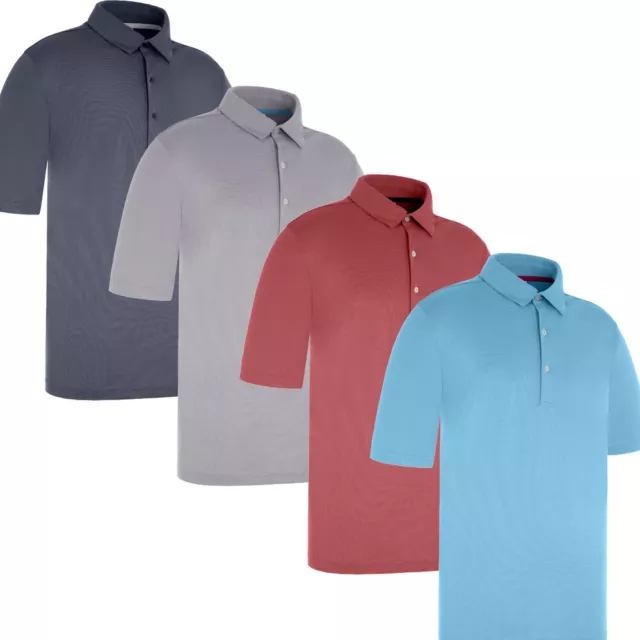 ProQuip Golf Mens Pro Tech Pin Dot Short Sleeve Polo Shirt