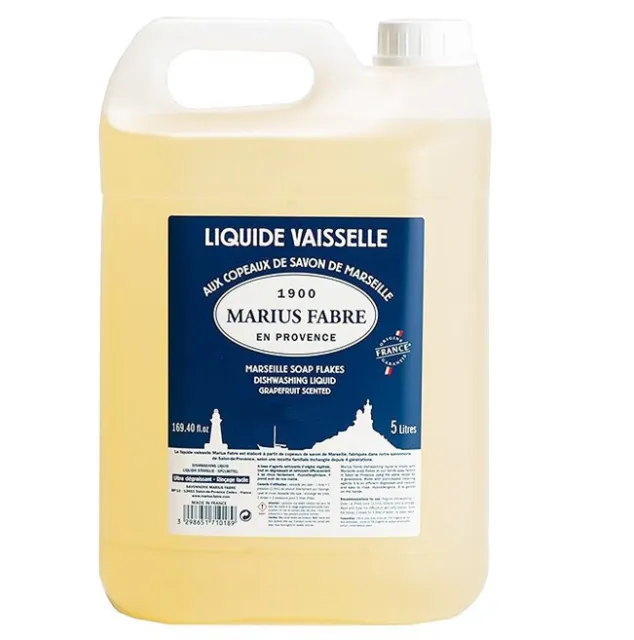 Liquide vaisselle aux copeaux savon de Marseille 5l MARIUS FABRE