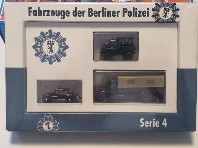 (N1-9) Brekina H0 1:87 Fahrzeuge der Berliner Polizei Serie 4 OVP