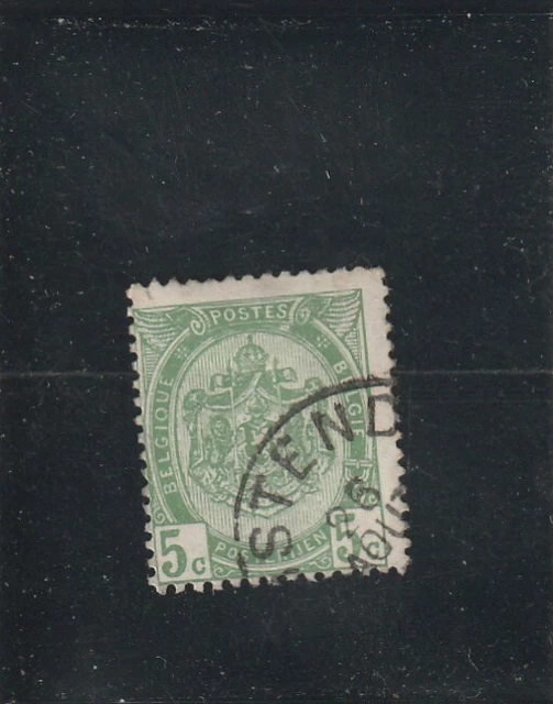 L5313 BELGIQUE TIMBRE N° Y&T 56 de 1893-1900 " légende bilingue  " Oblitéré