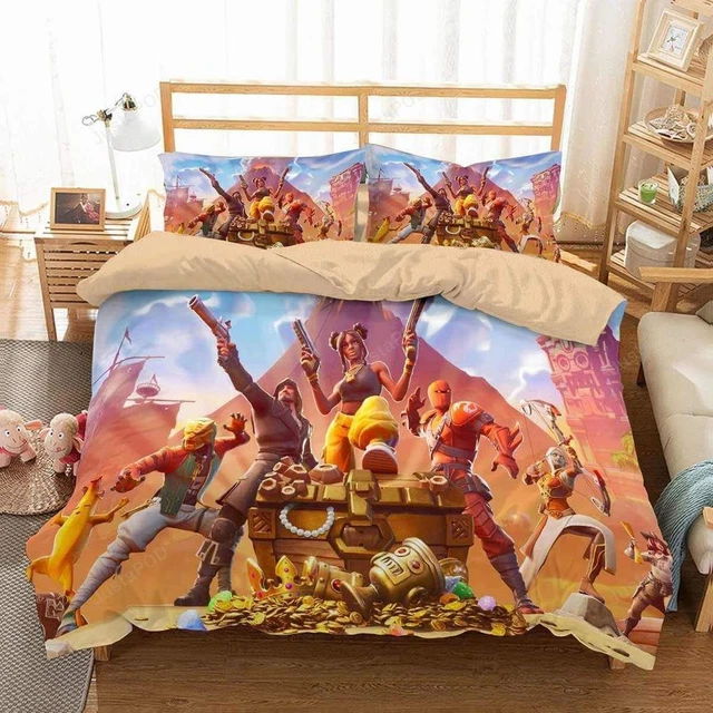 FORTNITE 58 QUILT Duvet Cover Set Queen Children King Double Bed Linen