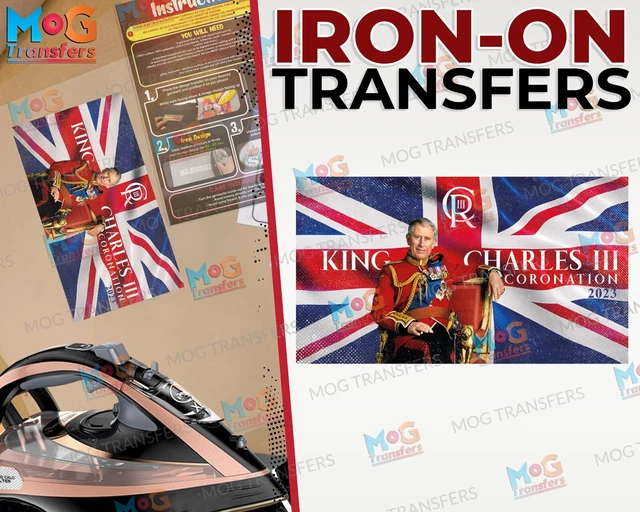 UNION JACK FLAG King Charles III Coronation 2023 Iron on Transfer Patch