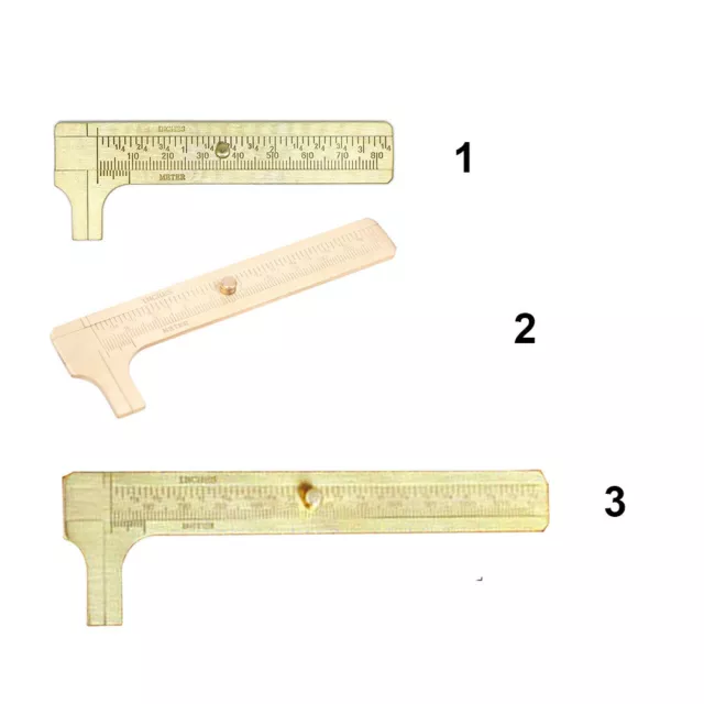Mini Metal Scale Sliding Gauge Vernier Caliper Ruler Pocket Measuring Tool .