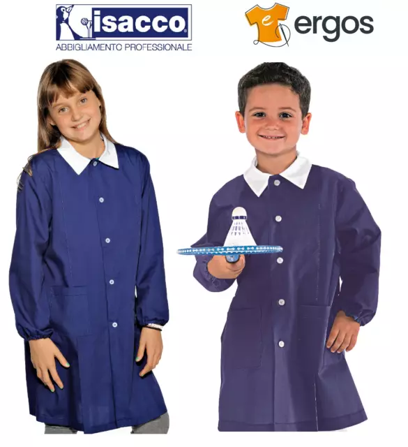 Isacco Grembiule POLLICINO Asilo Scuola Materna Unisex Grembiulino Blu 000302