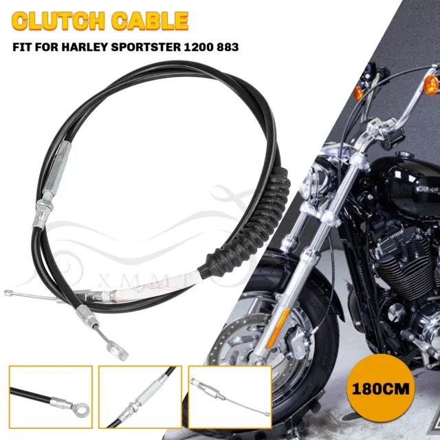 70.8" 180CM Brake Clutch Control Cable Wire For Harley Sportster 1200 XR1200X