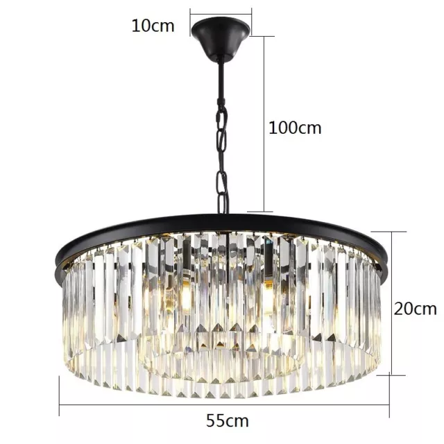 Crystal Chandelier Lighting Kitchen Pendant Light Bar Lamp Modern Ceiling Lights 2