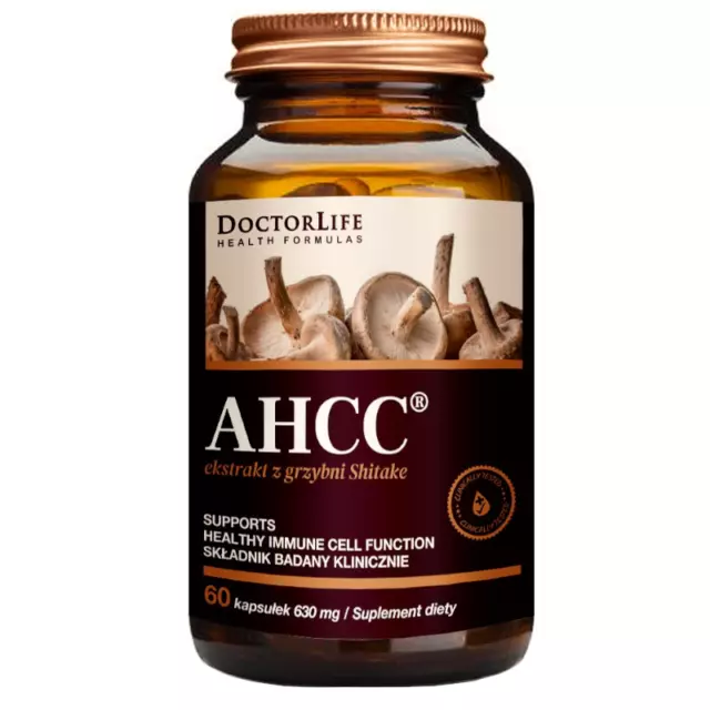 Doctor Life AHCC Shitake Mycelium Extract 630 mg, 60 capsules