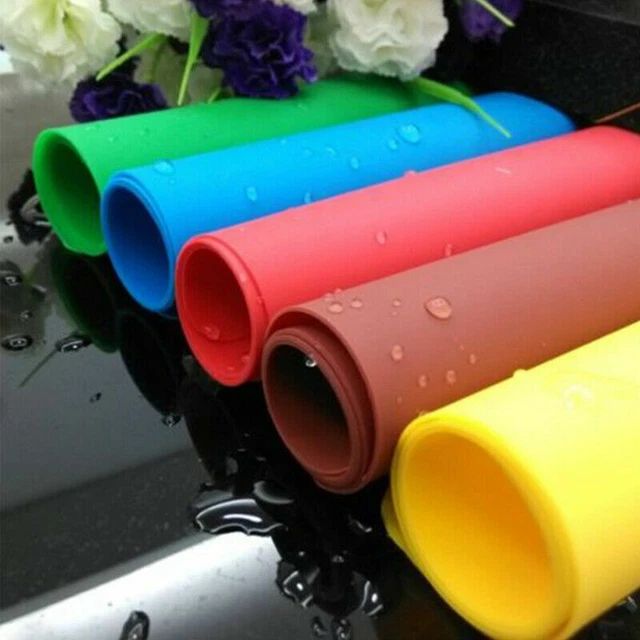 ❤40*30 cm Alfombra de escritorio de silicona impermeable Alfombra de mesa antideslizante resistente al calor