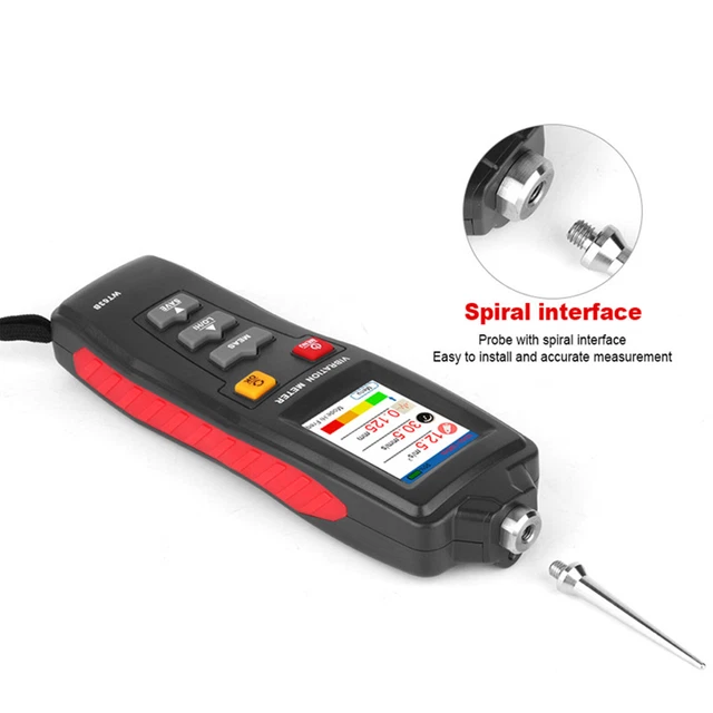 WT63B Misuratore di vibrazioni digitale vibrometro accelerazione tester di percorso F3