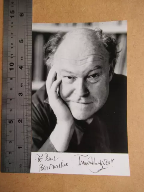 Timothy West  Original Autograph (file SB2) previously stuck down