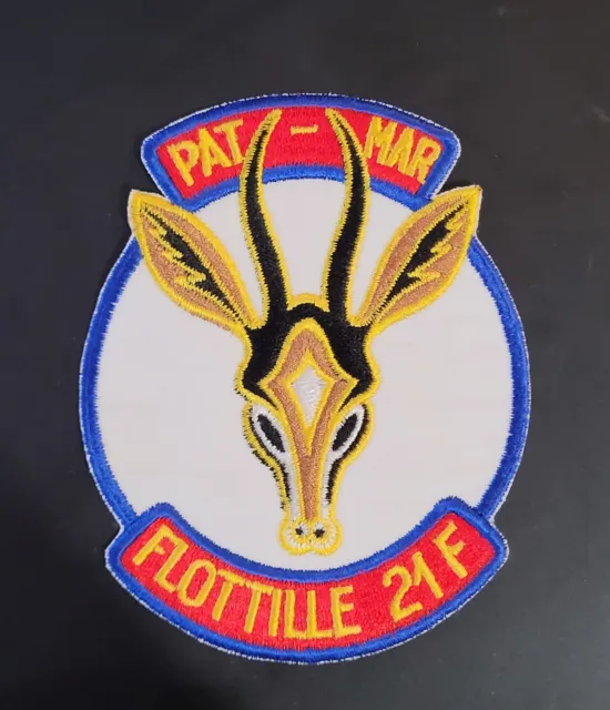 Écusson Insigne Tissu Patch Marine Nationale Aeronavale Flottille 21F