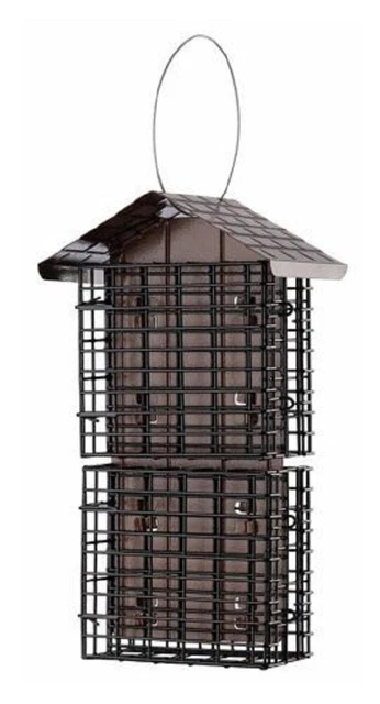 Stokes Select 38129 Deluxe Suet Buffet 4 Suet Cake Capacity Hanging Bird Feeder