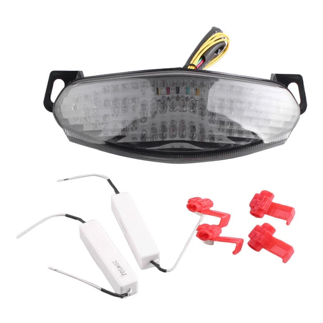 LED Taillight Integrated Turn Signal Clear Lamp for KAWASAKI NINJA 650R 2009-10