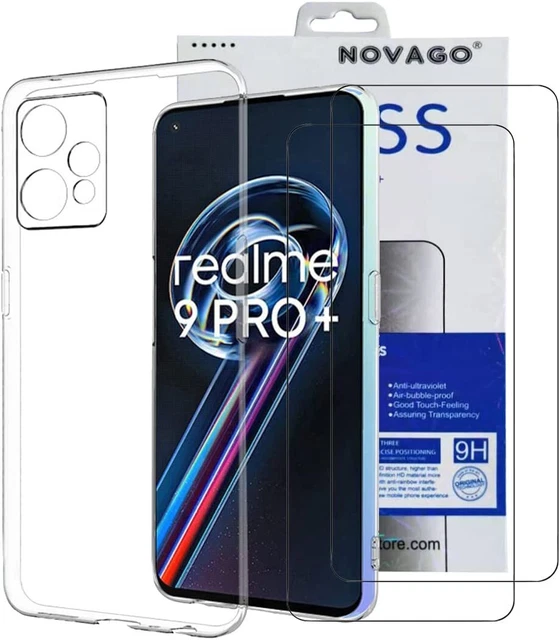 Pack Protection Realme X50 Pro 5G - 2 Films Verre Trempé + Coque, Anti-rayures 9H