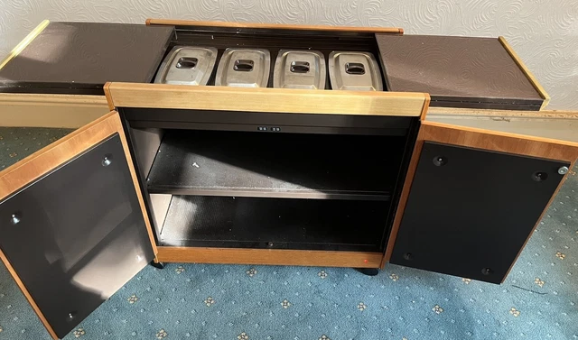 2 X Philips Hostess Trolley Ecko Replacement Glass Dishes With Lids