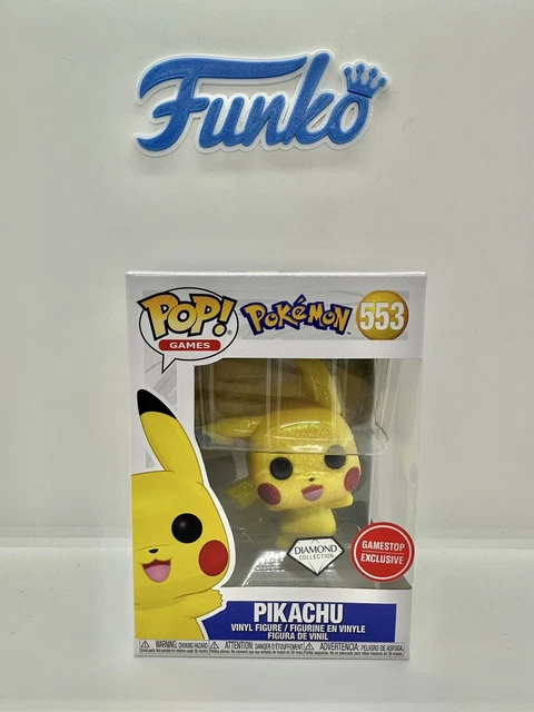 Funko Pop Pokemon Pikachu 553 Diamond GameStop Exclusive 🇺🇸