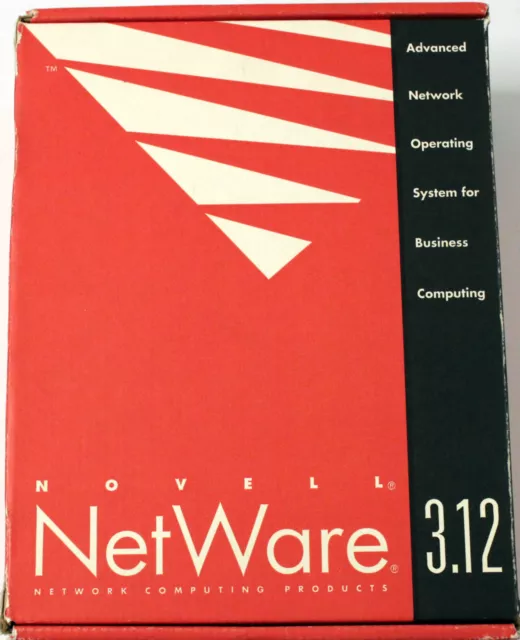 RARITÄT - Novell NetWare 3.12 - Deutsch - 10 User - 3½″