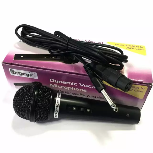 Handheld Dynamic Vocal Microphone For Recording Karaoke PA DJ Music Inc Mic Lead