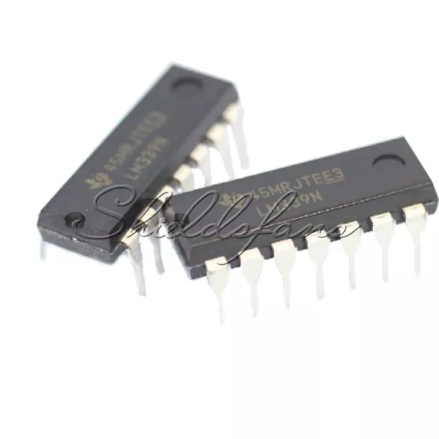 10pcs IC LM339 LM339N DIP-14 LOW POWER Quad Voltage Comparator